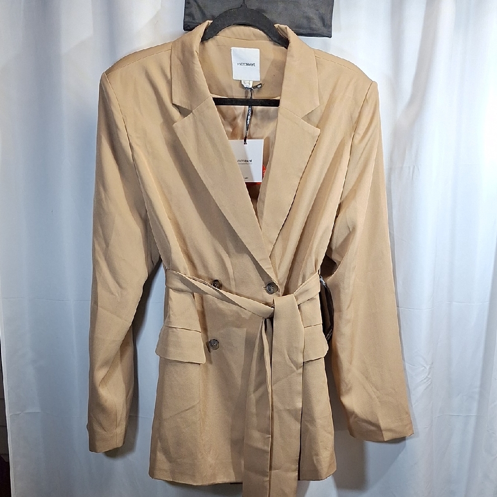 Tan Lightweight Blazer Versatile Spring Jacket